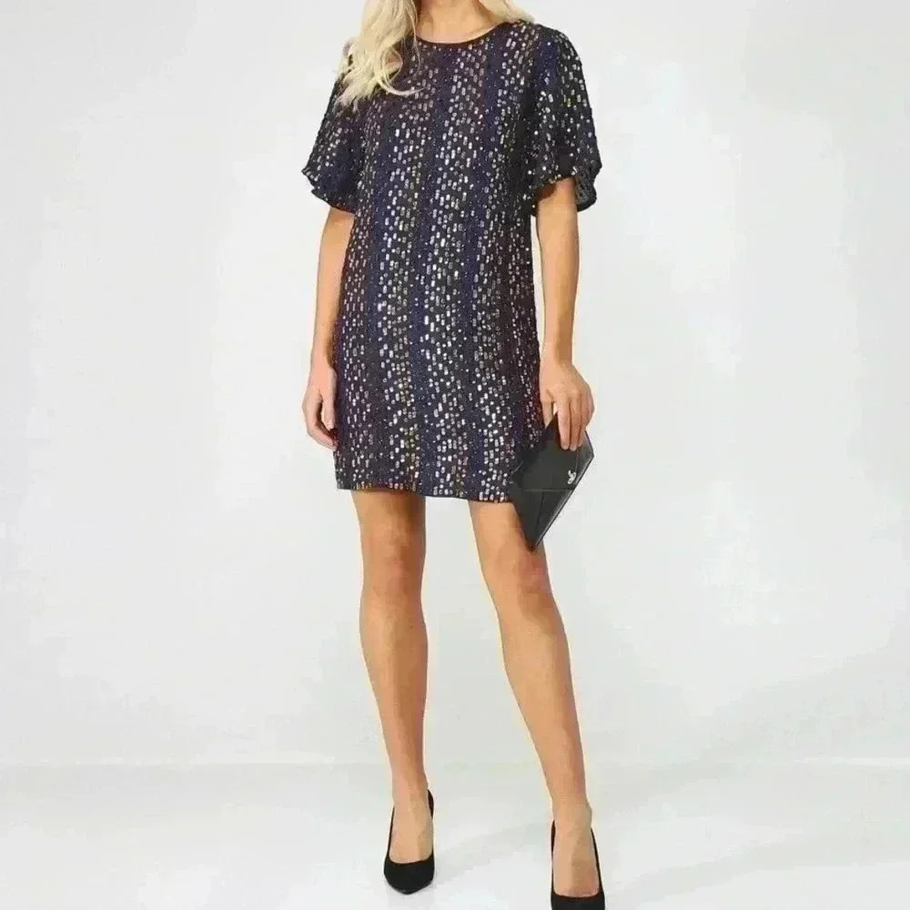 Velvet by Graham and Spencer Sequin Shift Dress
